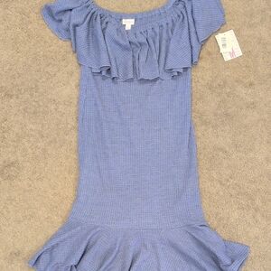 LuLaRoe Textured Knit Sweater in Blue